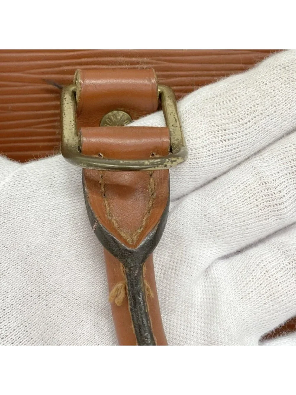 Louis Vuitton Handbag Epi Alma Kenya Brown